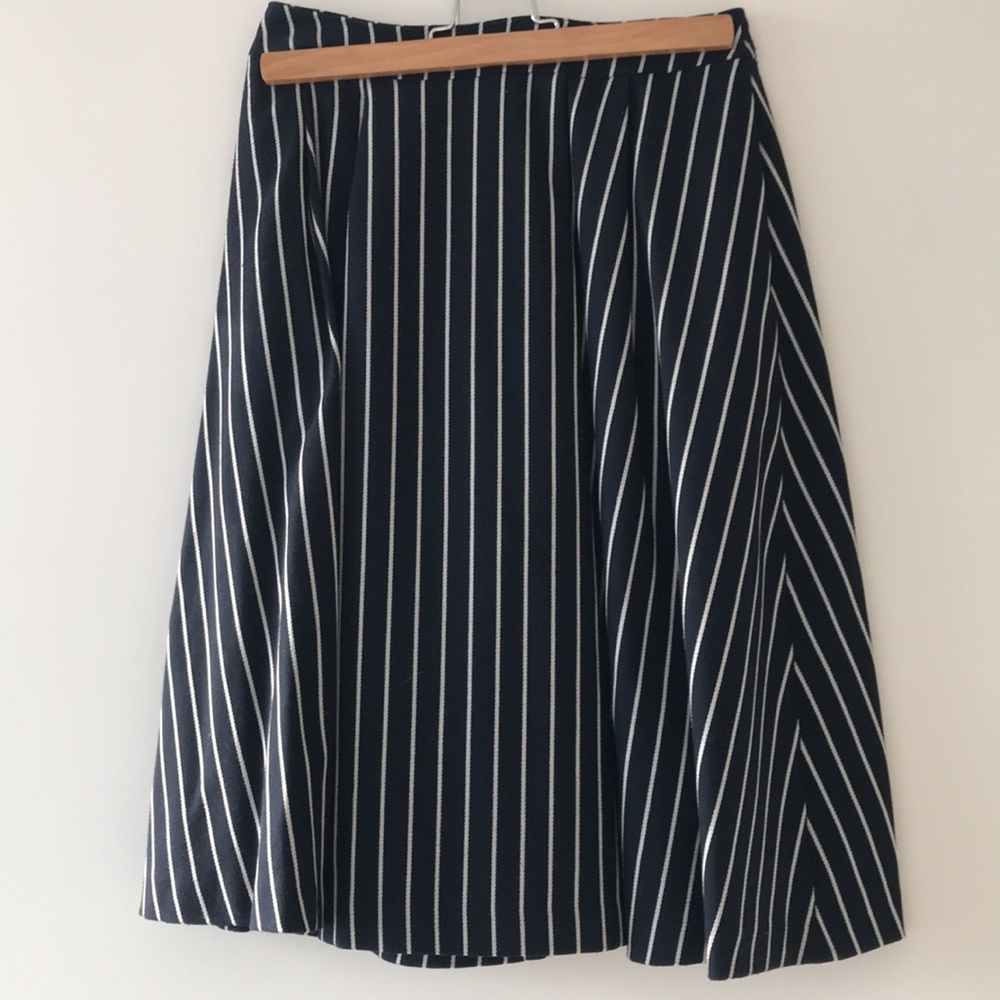 Adam eat Rope; Navy skirt with stripes